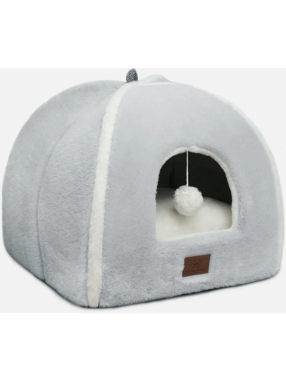 Cozy Large Cat Bed for Indoor Cats - Washable Tent with Soft Cushioned Pillow